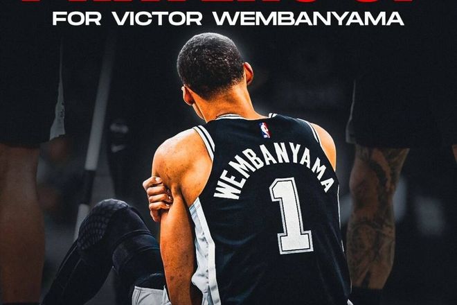 文班亚马肋骨挫伤退出比赛 NBA高强度对抗成常态