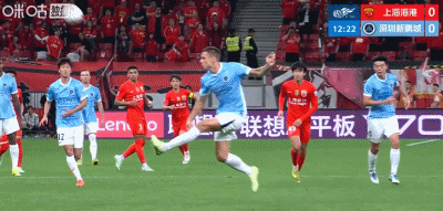 安佩姆红牌缺战国安 上海海港1-1战平深圳新鹏城